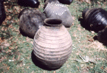 old pot, 17x16 inches
